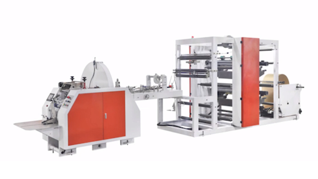 Pointed Bottom Bag Making Machine with Inline 2-Colors Printing
